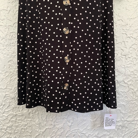 NWT ASOS Polka Dot Mini Dress Size 16 - Picture 4 of 9